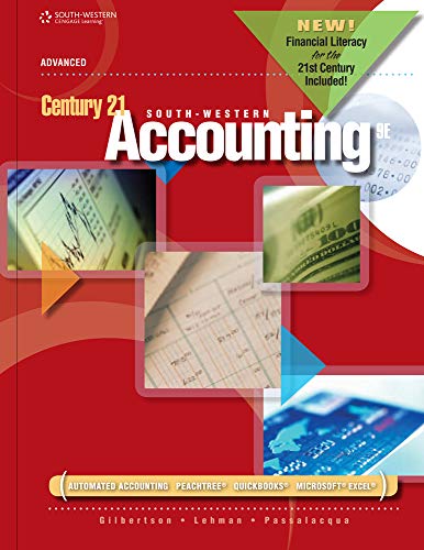 Stock image for Century 21 Accounting: Advanced, 2012 Update (FBLA - All) for sale by HPB-Red