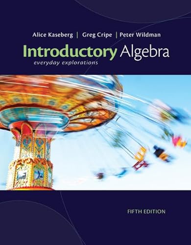 9781111989347: Introductory Algebra: Everyday Explorations