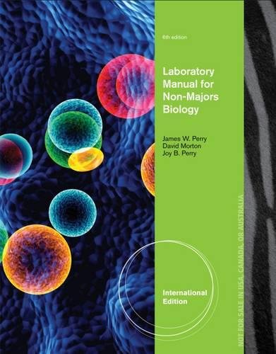 Imagen de archivo de Laboratory Manual for Non-Majors Biology, International Edition a la venta por Save With Sam