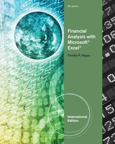 9781111989576: Financial Analysis with Microsoft Excel, International Edition