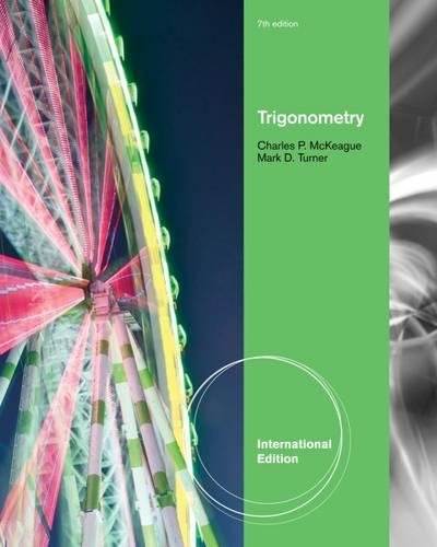 9781111989811: Trigonometry, International Edition