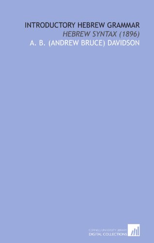 9781112071003: Introductory Hebrew Grammar: Hebrew Syntax (1896)