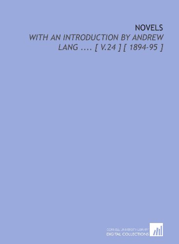 Novels: With an Introduction by Andrew Lang .... [ V.24 ] [ 1894-95 ] (9781112389818) by Lever, Charles James