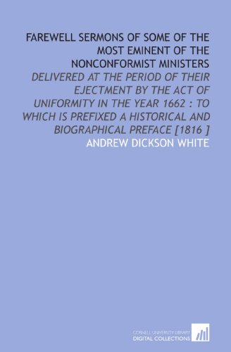 9781112479557: Farewell Sermons of Some of the Most Eminent of the Nonconformist Ministers