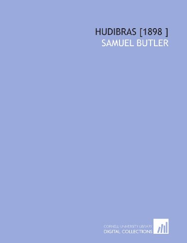 Hudibras [1898 ] (9781112484469) by Butler, Samuel