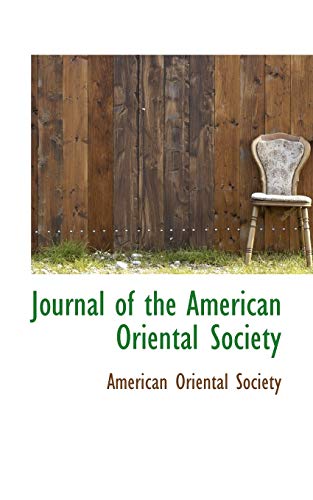 9781113007810: Journal of the American Oriental Society