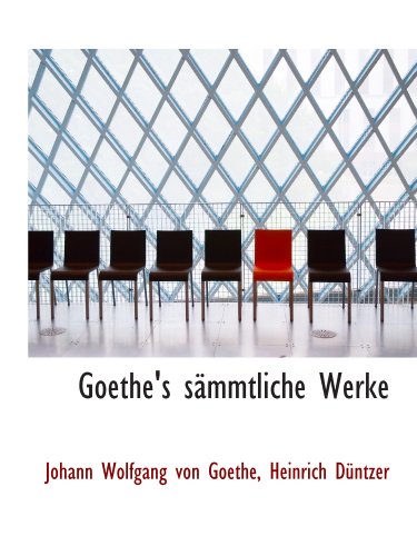 Stock image for Goethe's smmtliche Werke for sale by Revaluation Books