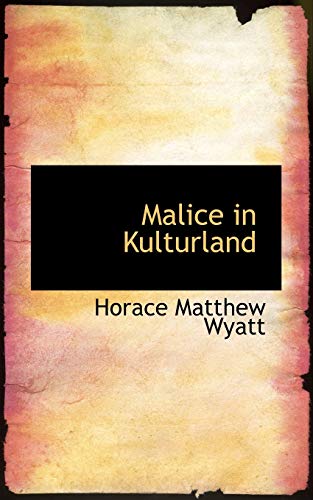 9781113029959: Malice in Kulturland