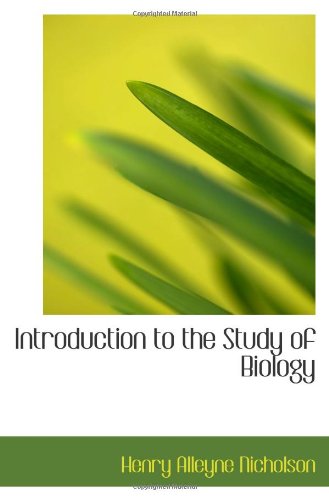 Stock image for Introduction to the Study of Biology for sale by Revaluation Books