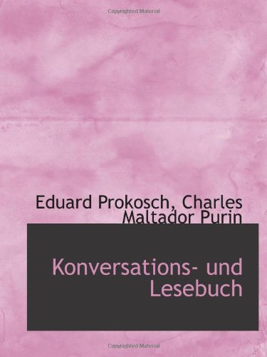 Stock image for Konversations- und Lesebuch for sale by Revaluation Books