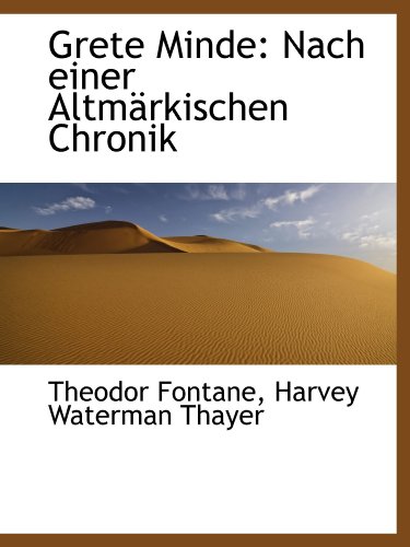 Stock image for Grete Minde: Nach einer Altmrkischen Chronik for sale by Revaluation Books