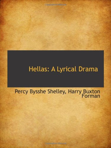 Beispielbild fr Hellas: A Lyrical Drama zum Verkauf von Revaluation Books