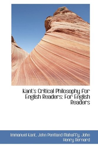 9781113065544: Kant's Critical Philosophy for English Readers: For English Readers
