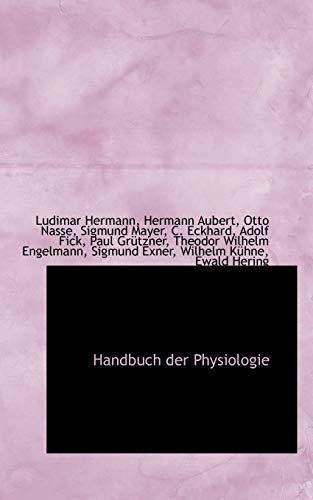 Stock image for Handbuch Der Physiologie for sale by Lucky's Textbooks
