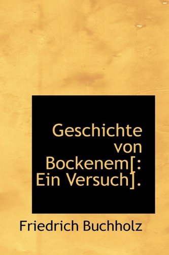 9781113070531: Geschichte von Bockenem[: Ein Versuch].