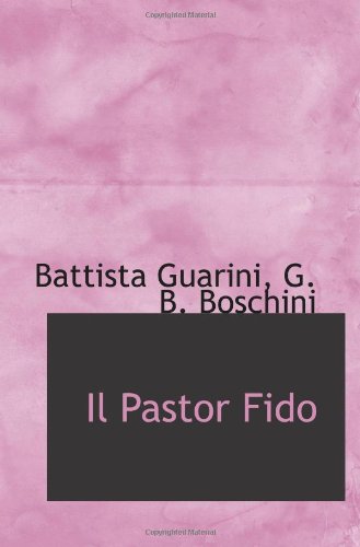 Stock image for Il Pastor Fido for sale by Revaluation Books