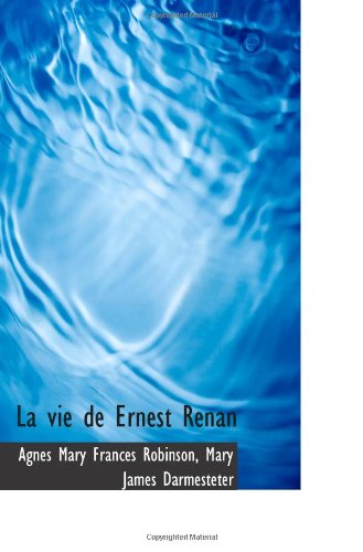 Stock image for La vie de Ernest Renan for sale by Revaluation Books