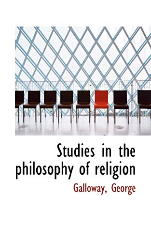Beispielbild fr Studies in the philosophy of religion zum Verkauf von Phatpocket Limited