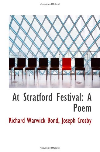 Stock image for At Stratford Festival: A Poem for sale by Revaluation Books
