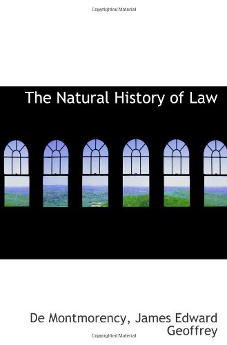 Stock image for The Natural History of Law for sale by Revaluation Books