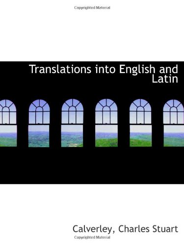 Imagen de archivo de Translations into English and Latin a la venta por Revaluation Books