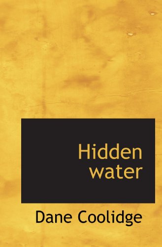 Stock image for Hidden water for sale by Revaluation Books