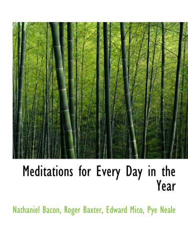 Beispielbild fr Meditations for Every Day in the Year zum Verkauf von Revaluation Books