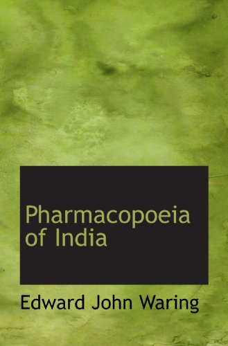 Beispielbild fr Pharmacopoeia of India zum Verkauf von Buchpark