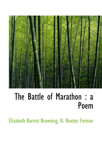 Stock image for The Battle of Marathon : a Poem for sale by Revaluation Books