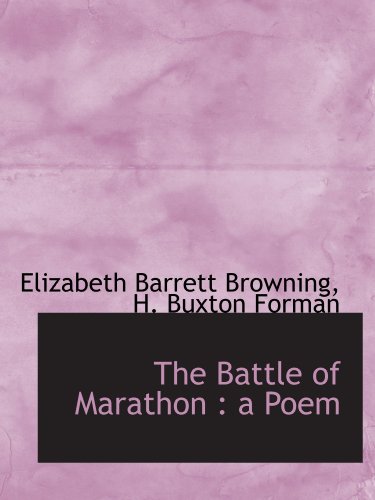 Stock image for The Battle of Marathon : a Poem for sale by Revaluation Books