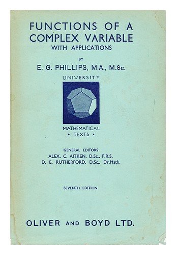 9781114125773: Functions of a Complex Variable: With Applications