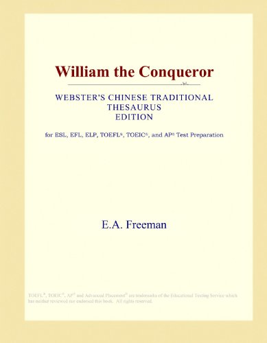 9781114146648: William the Conqueror (Webster's Chinese Traditional Thesaurus Edition)