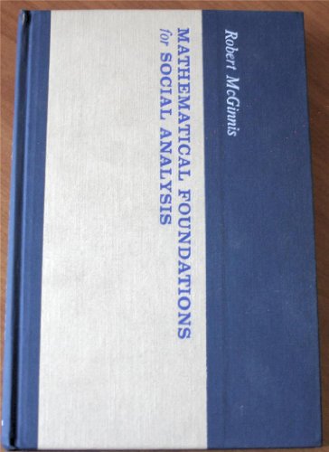 Immagine dell'editore per Mathematical foundations for social analysis venduto da Phatpocket Limited