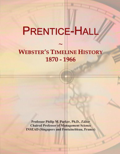 Stock image for Prentice-Hall: Webster's Timeline History, 1870 - 1966 for sale by Revaluation Books