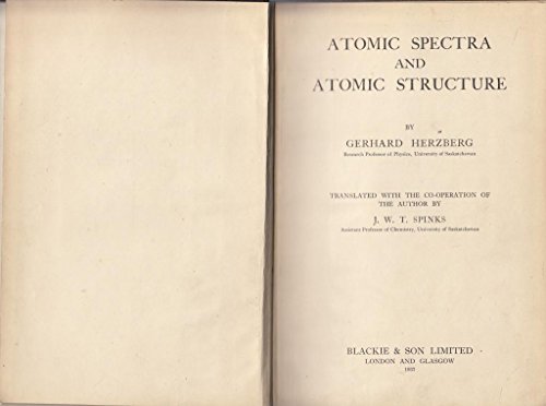 9781114516977: Atomic Spectra and Atomic Structure