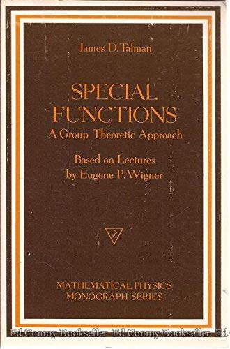 Stock image for Special Functions: A Group Theoretic Approach. Base on Lectures by Eugene P. Wigner (Mathematical Physics Monograph Series) for sale by Zubal-Books, Since 1961