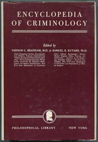 Stock image for Encyclopedia of Criminology for sale by KULTURAs books