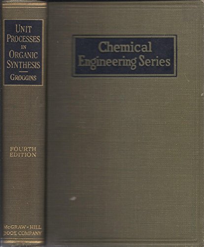 9781114762022: Unit Processes in Organic Synthesis