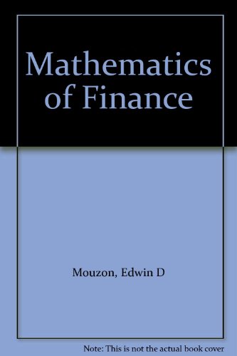 Imagen de archivo de Mathematics of Finance (College Mathematics Series) a la venta por BookDepart