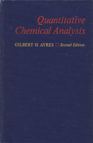 9781114814837: Quantitative Chemical Analysis 2ND Edition