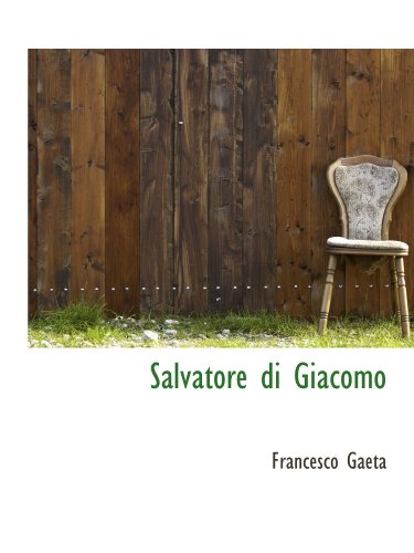 Imagen de archivo de Salvatore di Giacomo (Italian Edition) a la venta por Revaluation Books