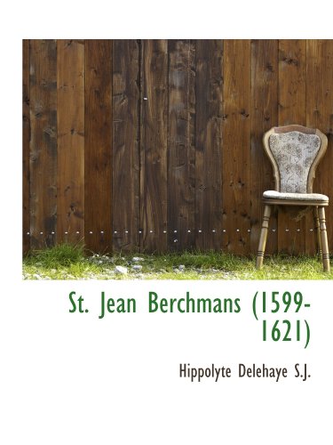 9781115191401: St. Jean Berchmans (1599-1621)