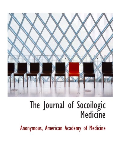 Stock image for The Journal of Socoilogic Medicine for sale by Revaluation Books