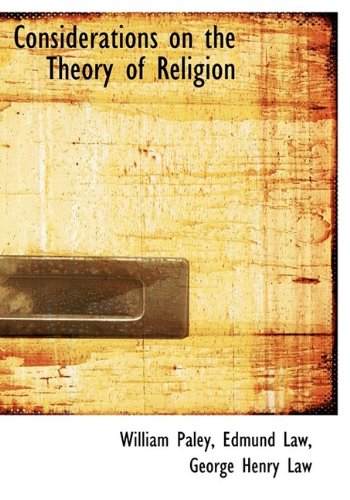 9781115258180: Considerations on the Theory of Religion