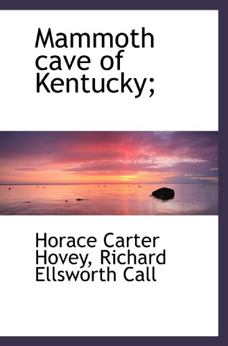 Stock image for Mammoth cave of Kentucky; for sale by Revaluation Books