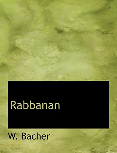 Stock image for Rabbanan for sale by Lucky's Textbooks