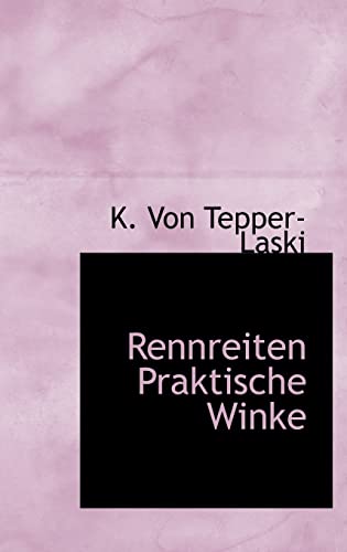 9781115393522: Rennreiten Praktische Winke