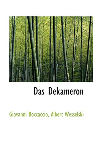 Das Dekameron (9781115464987) by Boccaccio, Giovanni; Wesselski, Albert