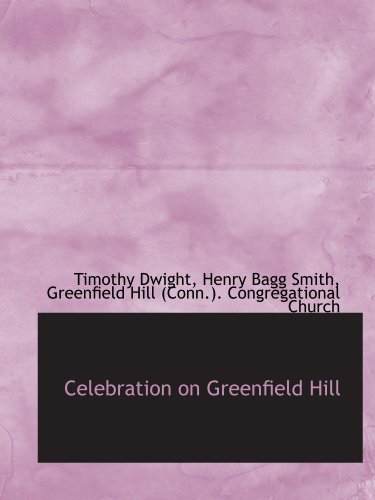 Stock image for Celebration on Greenfield Hill for sale by Revaluation Books