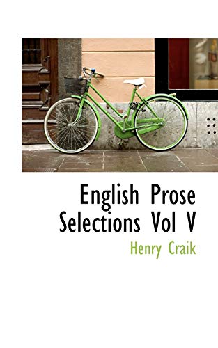 9781115506441: English Prose Selections Vol V